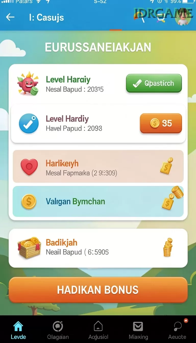 Cuplikan layar MITRATOGEL — menu navigasi