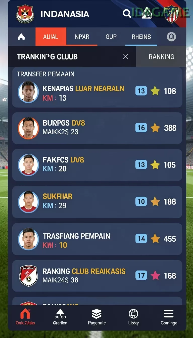 Cuplikan layar JAWABET88 — menu navigasi
